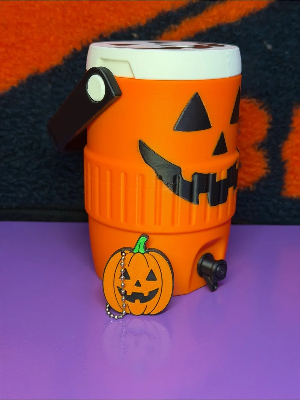 Custom Design - Halloween Pumpkin Cooler Can Holder 12 oz by 3d print